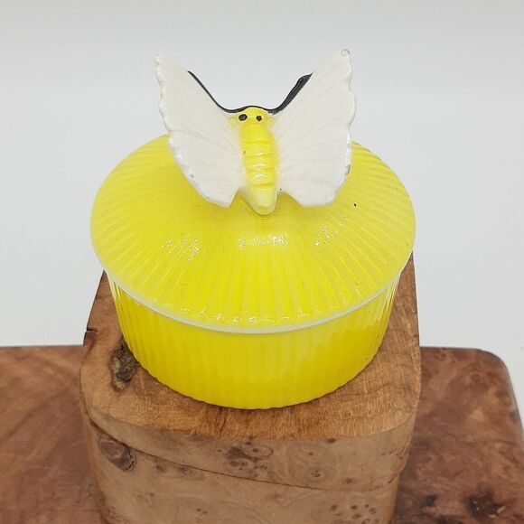 FITZ and Floyd Butterfly Dish with Lid - Picture 3 of 9